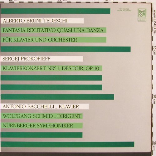 Bruni Tedeschi,Alberto / Prokofieff: Fantasia Recitativo / Klavierkonzer, FSM(FSM 68211 EB), D, 1985 - LP - L9933 - 9,00 Euro