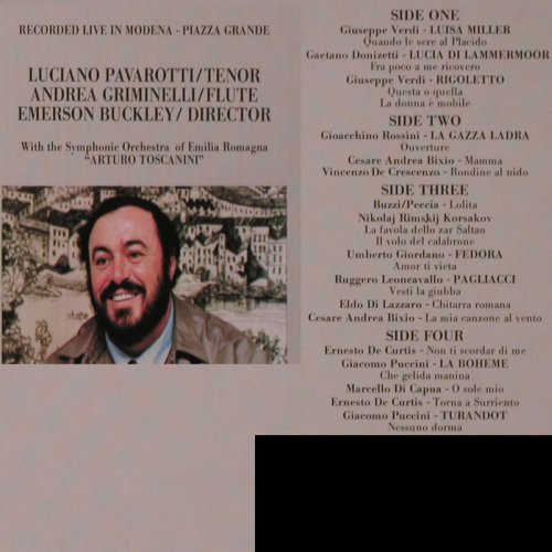 Pavarotti,Luciano: In Concert, Foc, Baierle Rec. (572 61022), D, 1989 Typ: 2LP Best.-Nr.: L9937 Preis: 9,00 Euro