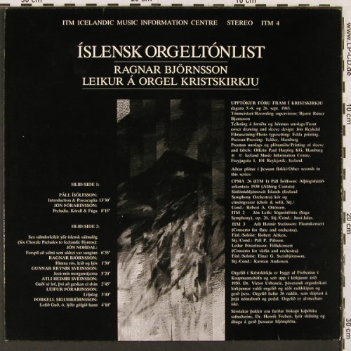 Jörnsson,Ragna: Islensk Orgeltonlist, m /vg+, ITM(4), D, 1984 - LP - L9938 - 9,00 Euro