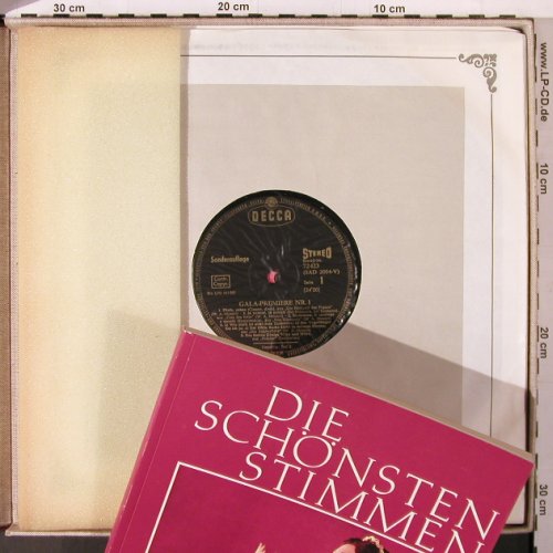 V.A.Gala-Premiere: Die schönsten Stimmen d.Gegenwart, Eurodisc (72420STPl 72421), D,70Tr Box, 1965 Typ: 6LP Best.-Nr.: L9939 Preis: 15,00 Euro