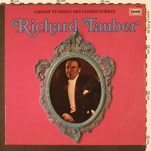 Tauber,Richard: Grosse Stimmen des Jahrhunderts, Europa(E 436), D,  - LP - L9952 - 6,00 Euro