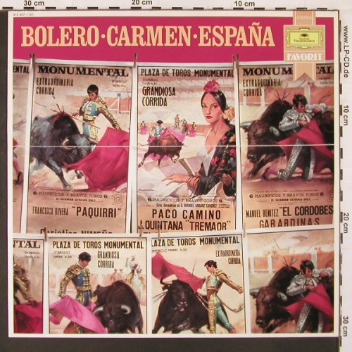 Ravel,Maurice / Bizet / Chabrier: Bolero-Carmen-Espana, D.Gr.Favorit(415 307-1), D, 1985 - LP - L9963 - 6,00 Euro