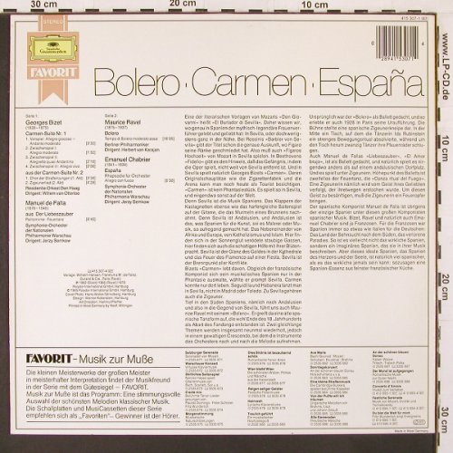 Ravel,Maurice / Bizet / Chabrier: Bolero-Carmen-Espana, D.Gr.Favorit(415 307-1), D, 1985 - LP - L9963 - 6,00 Euro