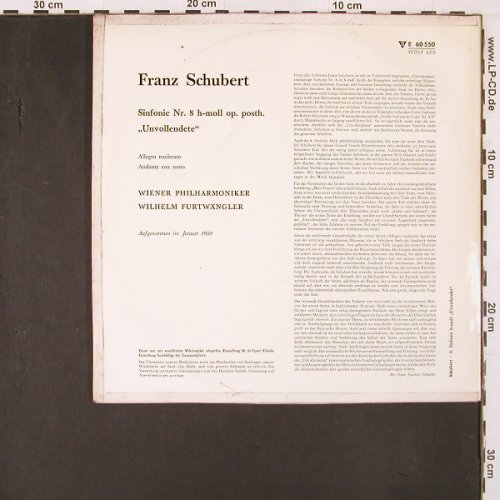 Schubert,Franz: Sinfonie Nr.8 H-moll op. posth., Electrola (E 60 550), D, m-/vg+ Typ: 10" Best.-Nr.: L9966 Preis: 9,00 Euro