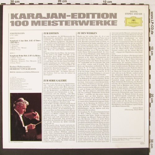 Haydn,Joseph: Sinfonien Nr.82 & 85, Hob.1:82,1:85, D.Gr. Gallerie (2560 028), D, 1981 Typ: LP Best.-Nr.: L9984 Preis: 6,00 Euro
