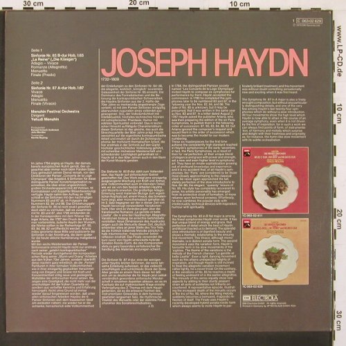 Haydn,Joseph: Sinfonien Nr.85 & 87, EMI (C 063-02 629), D, 1975 Typ: LP Best.-Nr.: L9986 Preis: 7,50 Euro