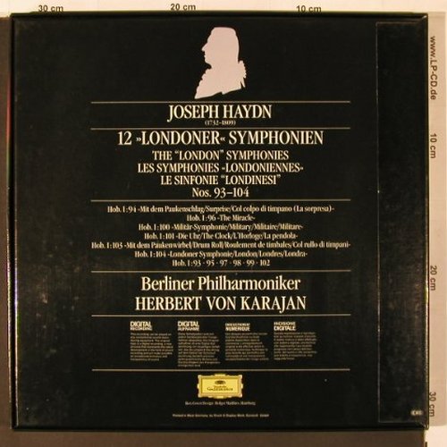 Haydn,Joseph: 12 Londoner Sinfonien, Box, Deutsche Gramophon(2741 015), D, 1982 - 6LP - L9990 - 27,50 Euro