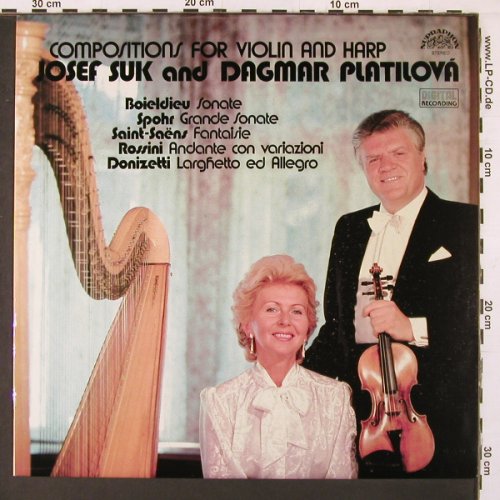 Suk,Josef & Dagmar Platilova: Compositions for violin and harp, Supraphon(11 0046-1), CSSR, 1986 - LP - L9992 - 7,50 Euro