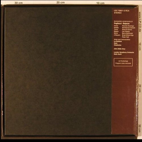 Leoncavallo,Ruggiero: Der Bajazzo, Box, Promo, RCA(LSC 7090/1-2), D, vg+/m-, 1972 - 2LP - L9995 - 17,50 Euro