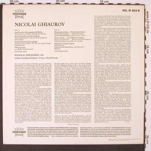 Ghiaurov,Nicolai: Berühmte Bass-Arien. russ,ital Oper, Decca(SXL 21 063-B), D,  - LP - L9998 - 7,50 Euro