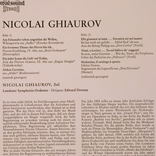 Ghiaurov,Nicolai: Berühmte Bass-Arien. russ,ital Oper, Decca(SXL 21 063-B), D,  - LP - L9998 - 7,50 Euro