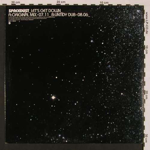Spacedust: Let's Get Down*2, EW, Promo (SAM00057), D Typ: 12" Best.-Nr.: A8543 Preis: 1,00 Euro