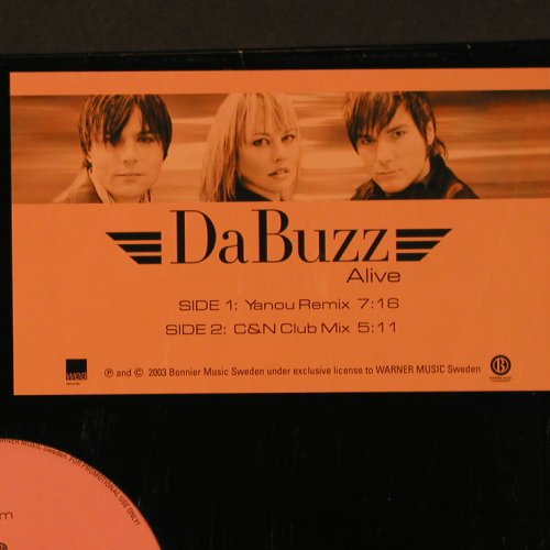 DaBuzz: Alive*2, Promo,LC, Bonnier Music, S, 2003 Typ: 12" Best.-Nr.: B9438 Preis: 1,00 Euro