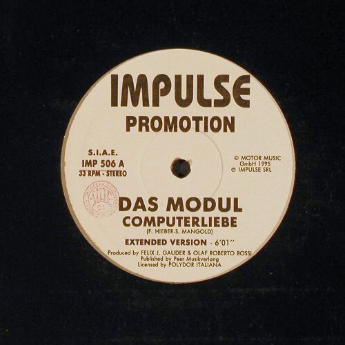 Modul (das): Computer Liebe / Rave Remix, Promo, Impulse(IMP 506), I, 1995 - 12inch - E1910 - 1,00 Euro