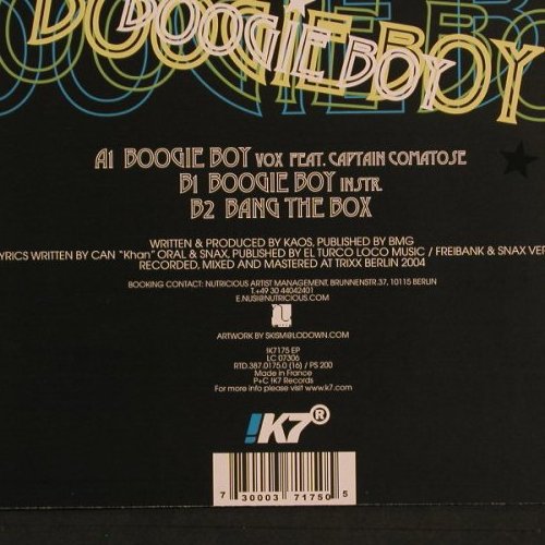 Kaos f. Captain Comatose: Boogie Boy, K7(175EP), F, 2005 - 12inch - F2218 - 5,00 Euro
