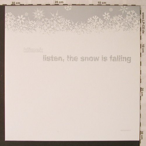 Klimek: Listen, the snow is falling, Kompakt(125), D, 2003 - 12inch - F2220 - 7,50 Euro