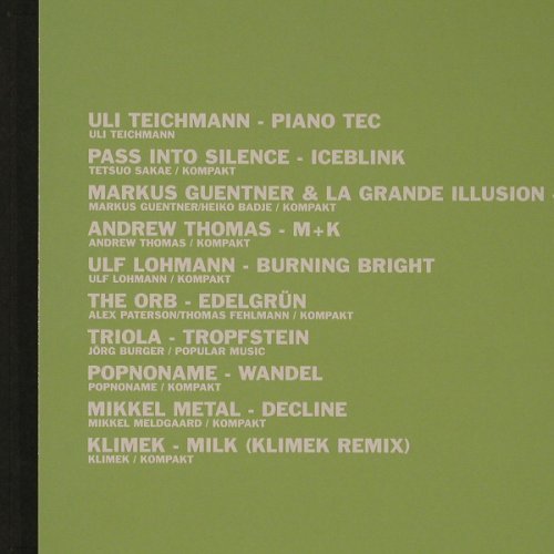 V.A.Pop Ambient 2006: Uli Teichmann...Klimek, Kompakt(130), D, 2005 - LP - F2346 - 10,00 Euro