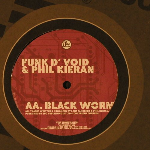 Funk d' Void & Phil Kieran: Lost in Belfast/Black Worm, Soma(169), EU, 2005 - 12 - F2510 - 5,00 Euro