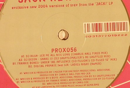 V.A.Jack Rewound: DJ Rush...Digital Primate, 4Tr., LC, Victoria Music/Pro-Jex(PROXO056), , 2004 - 12inch - F8858 - 4,00 Euro