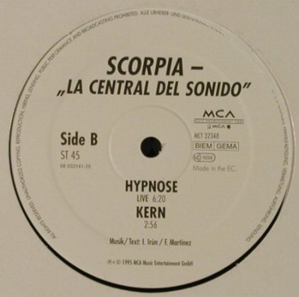 Scorpia: Hypnose*3+1-La Central del Sono, MCA(MCT 32348), D, LC, 1995 - 12inch - H5338 - 4,00 Euro