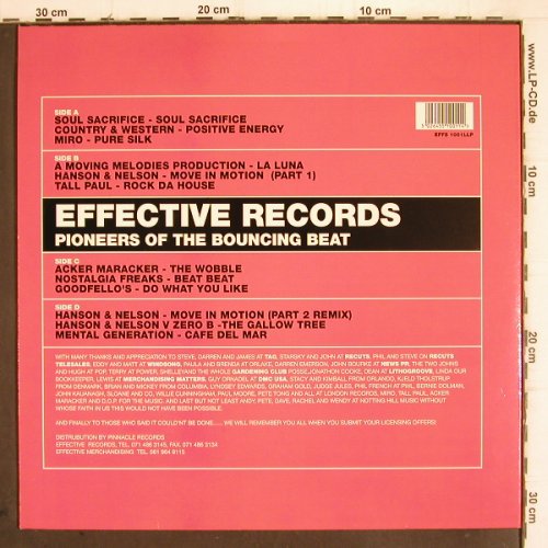 V.A.Pioneers of the Bouncing Beat: Effective Records Compilation, EFFS 1001(EFFS 1001LLP), UK, 1994 - 2LP - V640 - 9,00 Euro