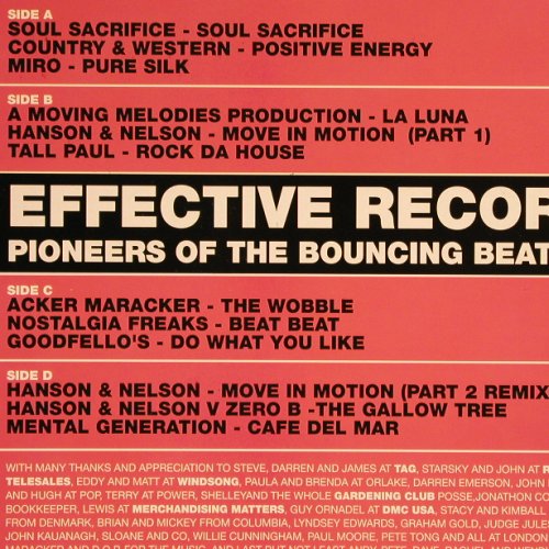 V.A.Pioneers of the Bouncing Beat: Effective Records Compilation, EFFS 1001(EFFS 1001LLP), UK, 1994 - 2LP - V640 - 9,00 Euro