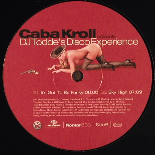 DJ Todde's - Caba Kroll pres.: Hey Everybody+3, Kontor (036), D, 1999 Typ: 12" Best.-Nr.: V685 Preis: 6,00 Euro