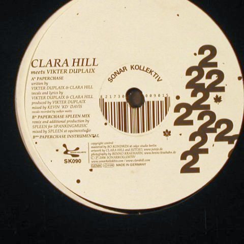 Hill,Clara meets Vikter Duplaix: Paperchase*2, LC, Sonar Kollektiv (SK090), , 2006 Typ: 12" Best.-Nr.: X7125 Preis: 5,00 Euro