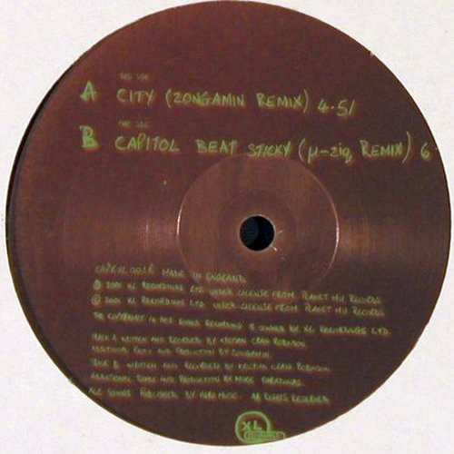 Capitol K: City, Capitol Beat Sticky -zig rmx, XL Rec.(CAPK XL001R), UK, 2001 - 12inch - X8356 - 9,00 Euro