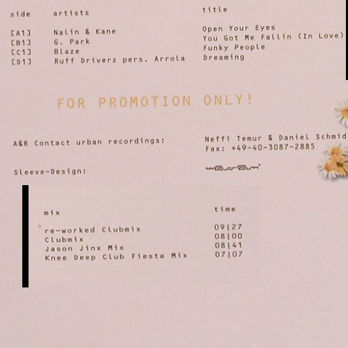 V.A.Urban '99 Summer E.P.: Nalin&Kane, G.Park, Blaze, Ruff Dri, Urban, Promo(urbdj 2035), EU, 1999 - 12"*2 - X9201 - 6,00 Euro
