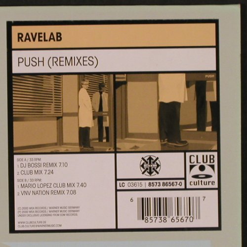 Ravelab: Push(Remixes)*4, FLC, Club Culture(8573 86567-0), D, 2000 - 12inch - X9575 - 7,50 Euro