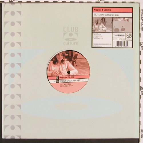 Walter & Gelder: Section O / Seven of nine +1, Club Culture(8573 89103-0), D, 2001 - 12inch - X9580 - 7,50 Euro