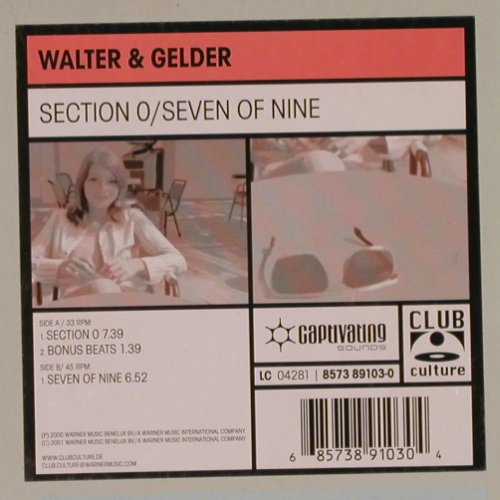 Walter & Gelder: Section O / Seven of nine +1, Club Culture(8573 89103-0), D, 2001 - 12inch - X9580 - 7,50 Euro
