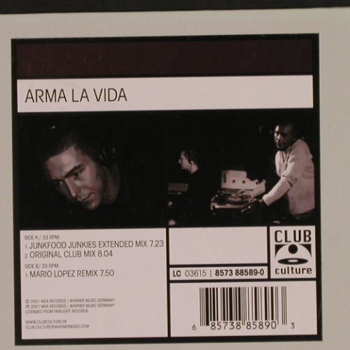 Soerensen,Dave: Arma La Vida *3, Club Culture(8573 88589-0), D, 2001 - 12inch - X9581 - 7,50 Euro