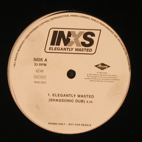 INXS: Elegantly Wasted*3,Shagsonic dub, Mercury(INXDJ 2812), UK, Promo, 1997 - 12inch - X9614 - 6,00 Euro