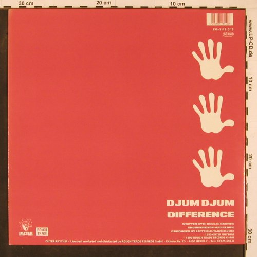 Djum Djum: Difference, cake/ streng mix, Outer Rhythm(150 1115-0), D, 1990 - 12inch - Y1343 - 6,00 Euro