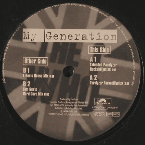 Paralizer: My Generation *4, Polydor(700558), D, LC, 1997 - 12inch - Y1498 - 4,00 Euro