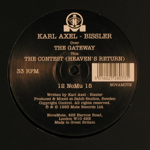 Axel-Bissler,Karl: The Gateway+1, Novamute (05814800), UK, 1993 Typ: 12" Best.-Nr.: Y155 Preis: 4,00 Euro