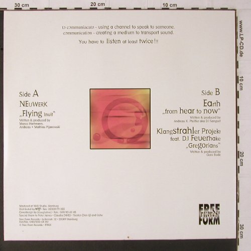 V.A.Free Form EP 1: Neuwerk,Earth, KlangstrahlerProjekt, Free Form Rec.(1701770-1), D, 1998 - 12inch - Y1692 - 7,50 Euro