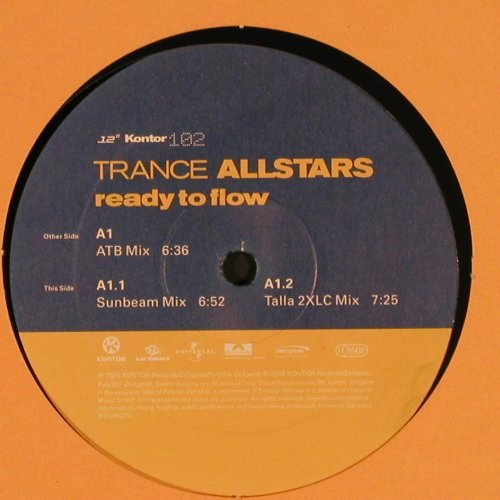 Trance Allstars: Ready To Flow, atb, Sunbeam, Talla2, Kontor(102), D, 2000 - 12inch - Y186 - 4,00 Euro