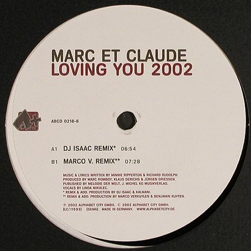 Marc et Claude: Loving You 2002*2, FS-New, Alphabet City (ABCD 0218-6), D, 2002 Typ: 12" Best.-Nr.: Y2905 Preis: 5,00 Euro