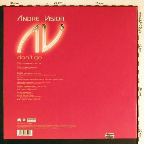 Visior,Andre: Don't Go*3, EW(5050466-1751-0-), D, 2002 - 12inch - Y2906 - 4,00 Euro