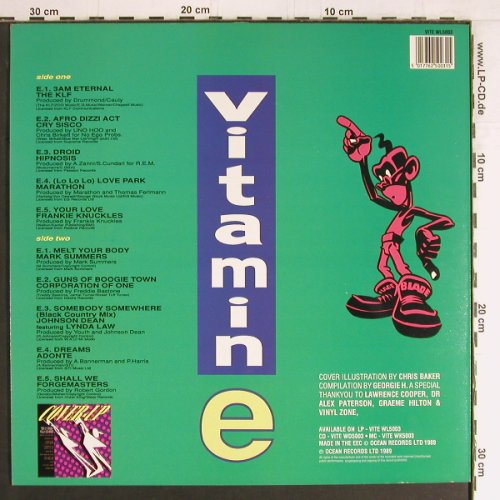 V.A.Vitamin E: The Search For Music Ends, 10 Tr., Ocean Rec.(WL5003), F, 1989 - LP - Y3107 - 7,50 Euro