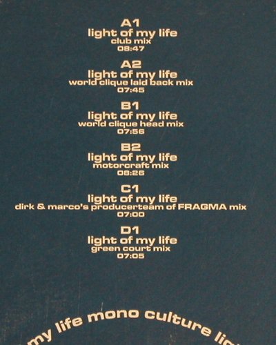 Mono Culture: Light of my Life *6, Nerve Rec./WEA(8573 84237-0), , 2000 - 12"*2 - Y3399 - 5,00 Euro