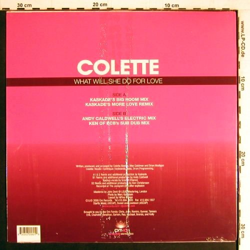 Colette: What She Will Do for Love *4, OM Record (OM-180VS), US, FS-New, 2005 Typ: 12" Best.-Nr.: Y3801 Preis: 6,00 Euro