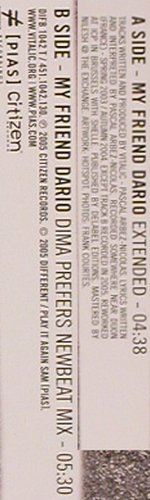 Vitalic: My Friend David, Different(451.1042.130), EU, 2005 - 12inch - Y3806 - 6,00 Euro