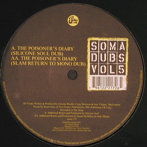 V.A.Soma Dubs Vol.5: Silicone Soul/Slam, Soma(172), EU, LC, 2005 - 12inch - Y3920 - 5,00 Euro