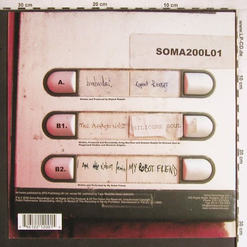V.A.Soma 200: Repeat Repeat,Silicone Soul..., Soma(SOMA200L01), EU, 2006 - 12inch - Y3922 - 5,00 Euro