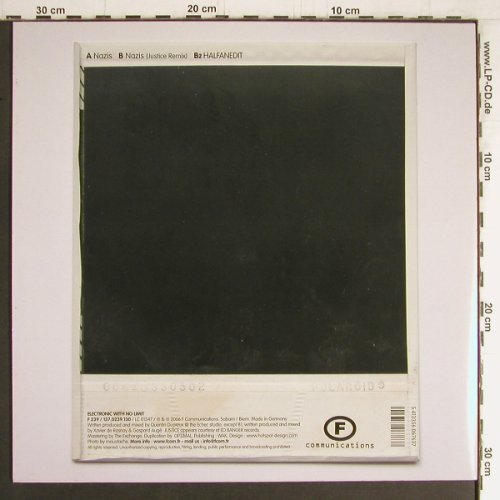 Mr.Oizo: Nazis *2/Halfanedit (Glitch), F Communications(F239), D, 2006 - 12inch - Y3932 - 5,00 Euro