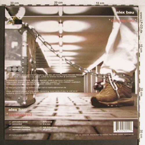 Bau,Alex: Connected, Toneman (tman24), D, 2004 Typ: 2LP Best.-Nr.: Y3947 Preis: 12,50 Euro